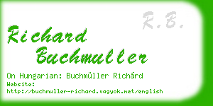 richard buchmuller business card
