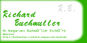 richard buchmuller business card